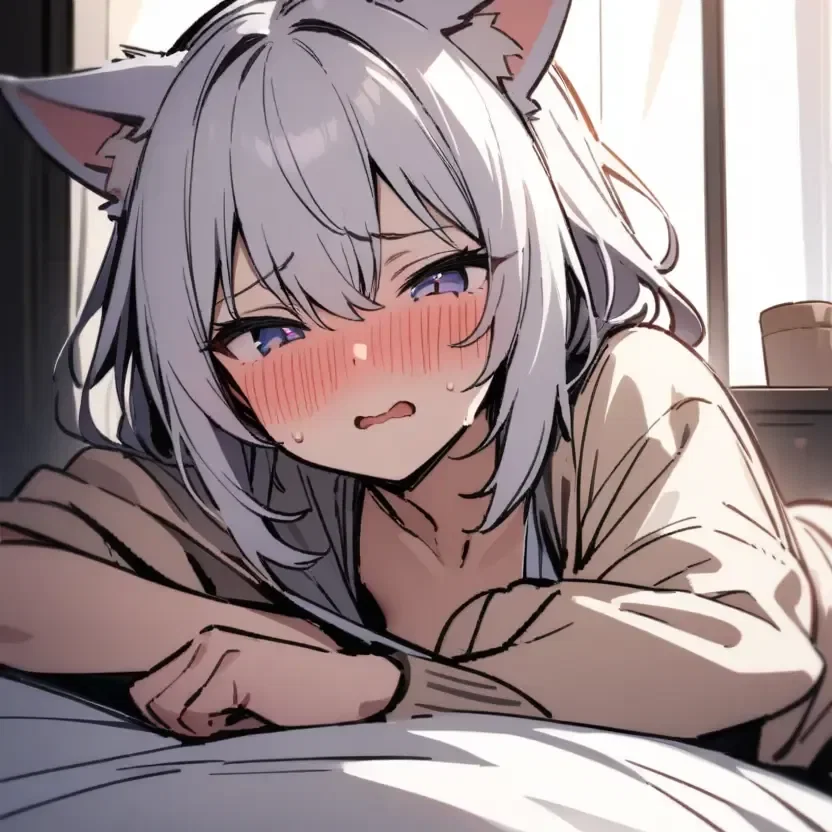 Cat girl in heat