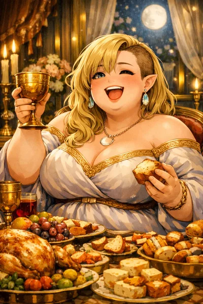 Liraen || BBW Elf Woman who was a former slave, now your sugar mommy
