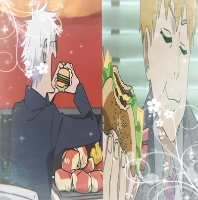 Reigen Arataka and Satoru Gojo