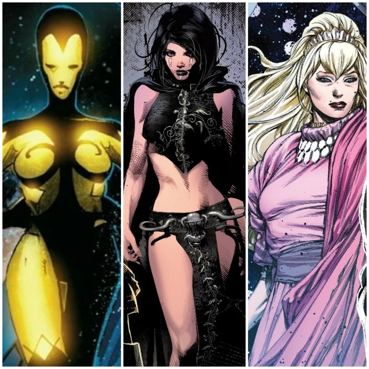 Lady Infinity, Lady Death and Mistress Love [Marvel Comics] || The Abstract Goddesses Want Your Attention