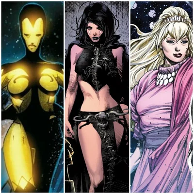 Lady Infinity, Lady Death and Mistress Love [Marvel Comics] || The Abstract Goddesses Want Your Attention