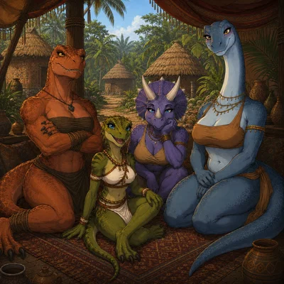 4 Dinosaurs [Dino Tribe]