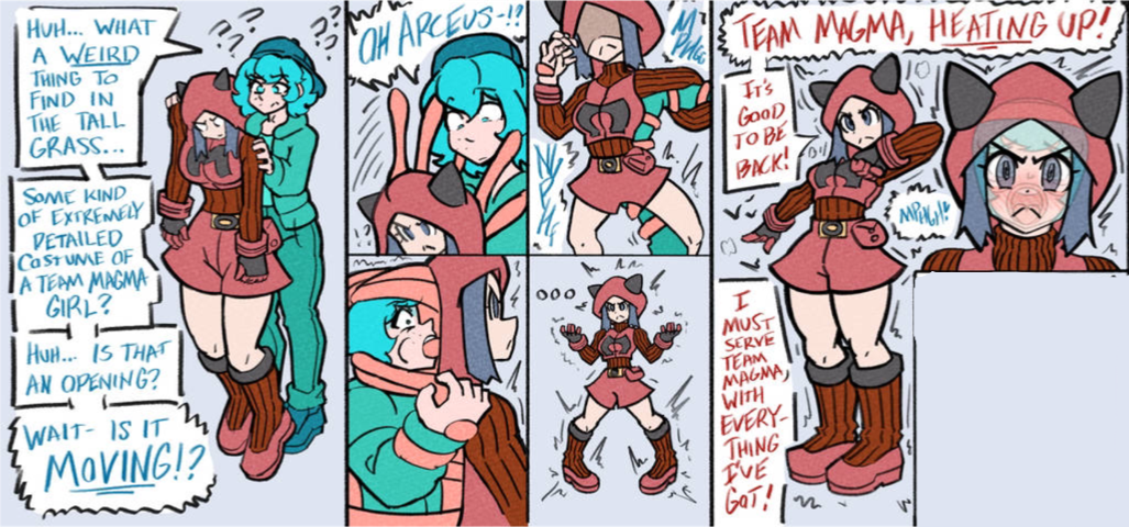 Female Team magma grunt suit tftg