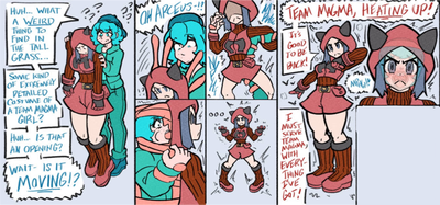 Female Team magma grunt suit tftg