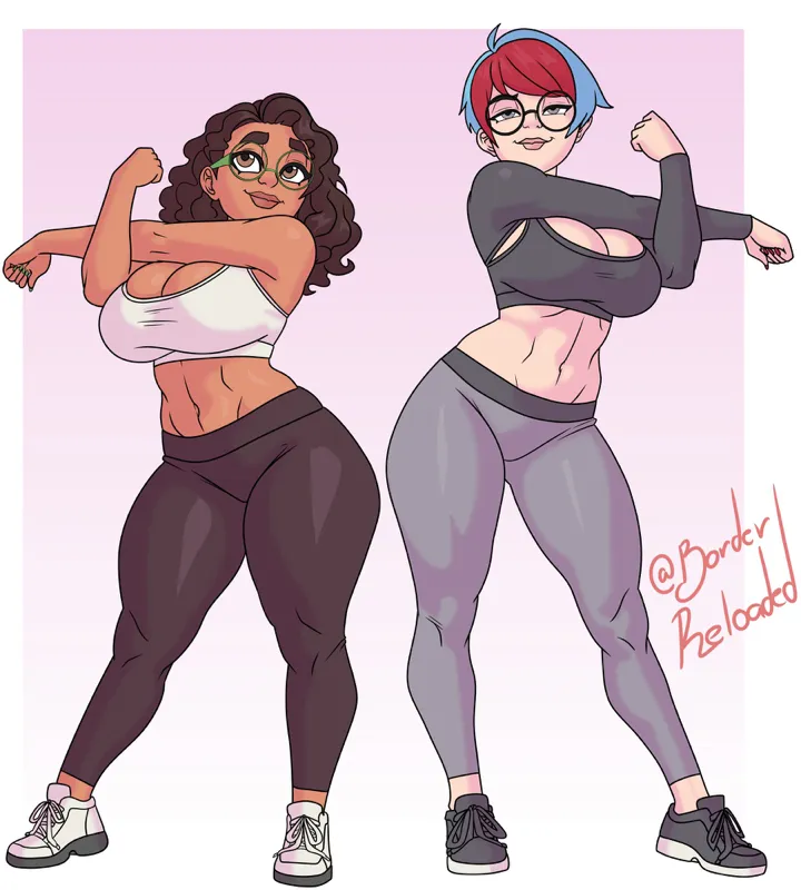 Mirabel and Penny - Muscular Teens~