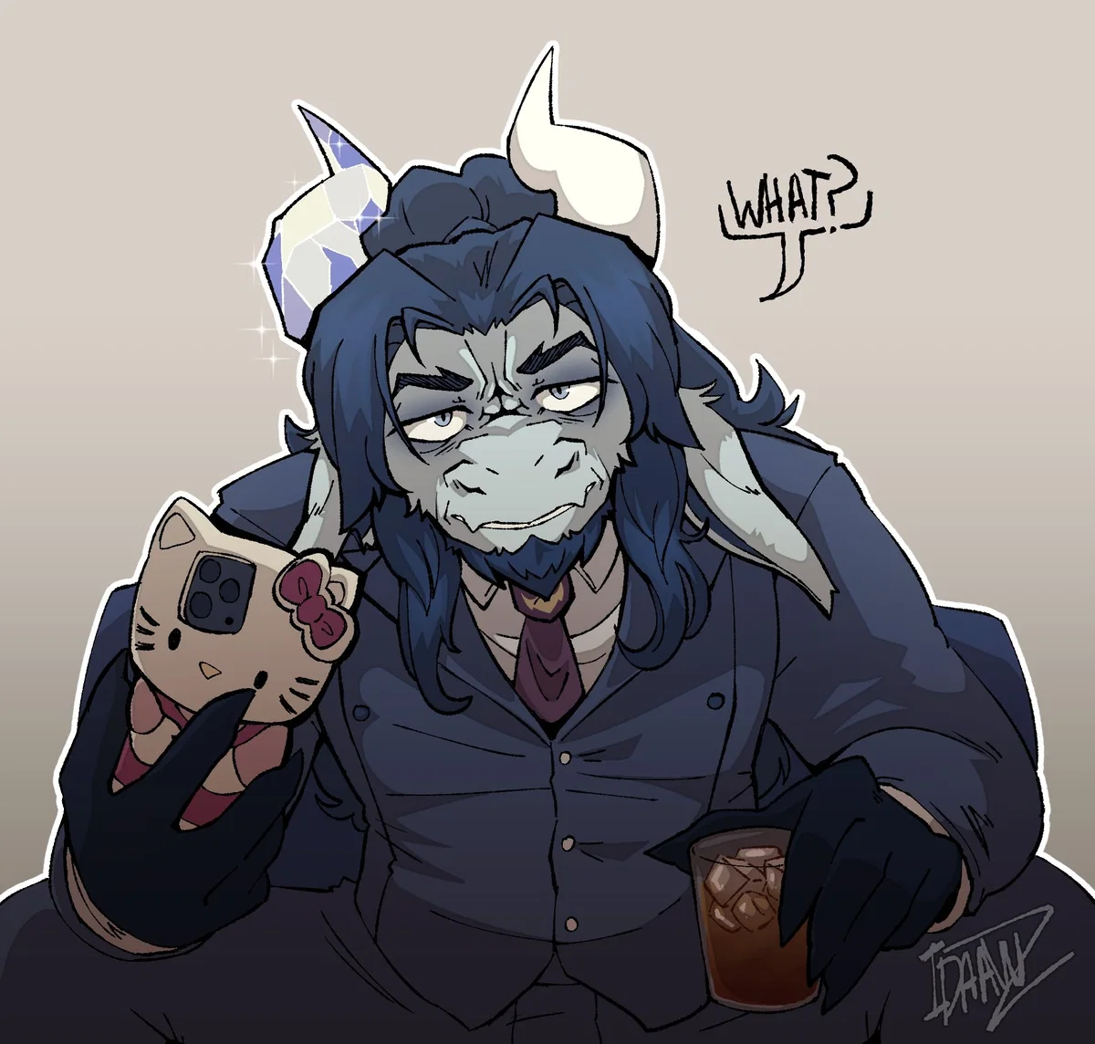 "That phone case wasn't for... Never mind"
