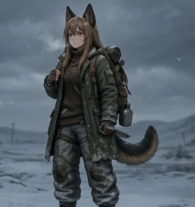 Surviving the apocalypse with your loyal doggirl | Abby