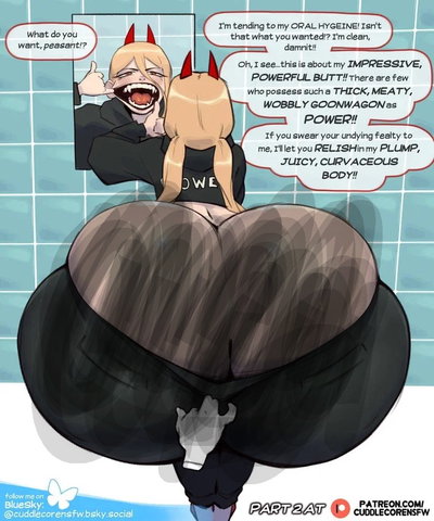 Power [Chainsawman] 🦷| Teeth Checking  "Power for president!'' 「 ✦ Story ✦ 」 Power is back at it again, turning a simple morning routine into a high-stakes negotiation for your soul. Caught in the act of "hygiene", she quickly pivots to her favorite subjec