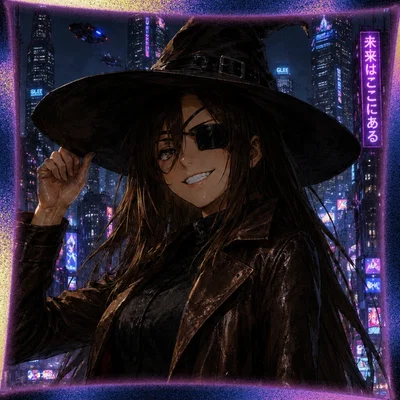 I'M ON THE RUN FROM KILLER SPECIAL AGENT ANDROID CLONES AND GREEDY POTENTIALLY INSANE BOUNTY HUNTERS WITH A WANTED COCKY MEDIEVAL WITCH THAT SPECIALIZES IN GUN MAGIC BECAUSE I ACCIDENTALLY SWALLOWED A DATA CHIP THAT HAS A CORRUPT CORPORATION'S DIRTY SECRET