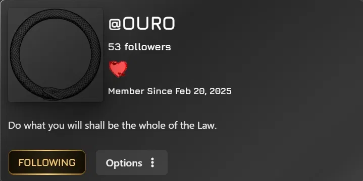 Go check this guy out my loyal followers
