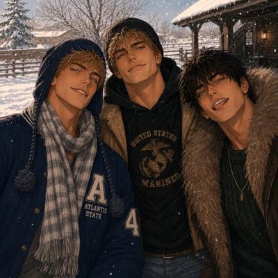 Gunnar, Callen, and Riot