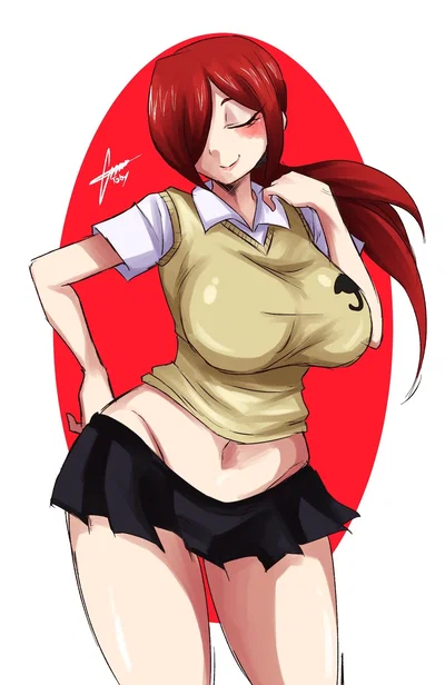 Parasoul | Trying on an old uniform
