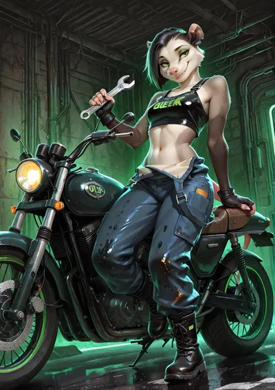 Jade Caldwell - The biker chick