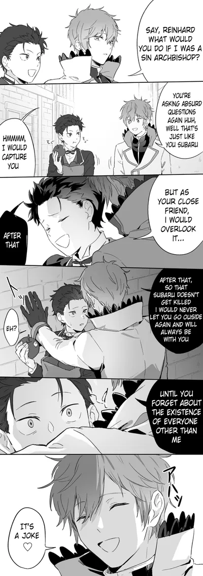 Reinhard, is your friend joking?