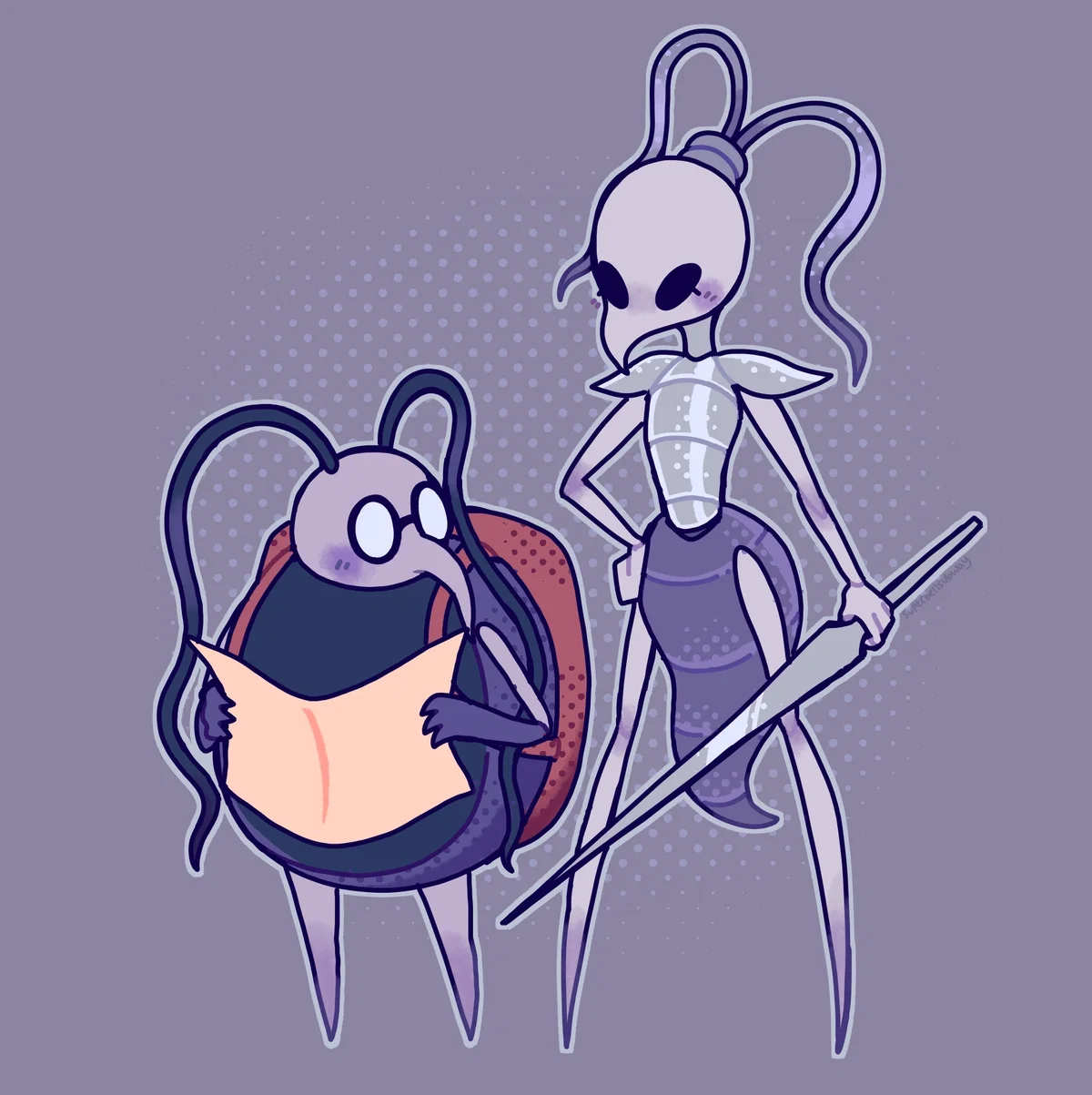 Cornifer and Iselda [Hollow Knight]