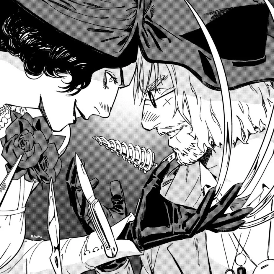 ✦ Lady Alcina Dimitrescu and Lord Karl Heisenberg | Petplay | KINKTOBER ꒷꒦