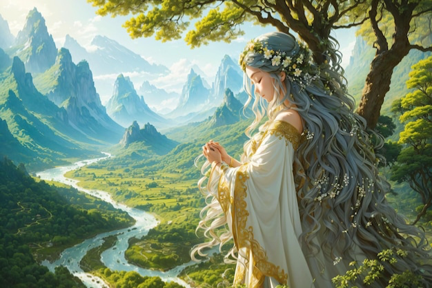 Village of followers x giant god / goddess user