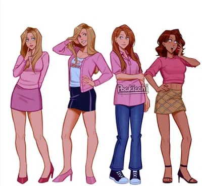 School as a mean girl. (alt.)