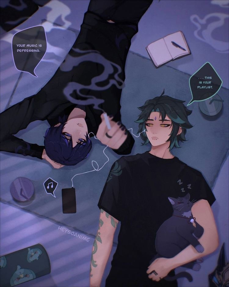 ✩°。⋆Scara & Xiao⋆。°✩