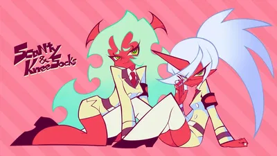 Scanty and Kneesocks Daemon | Your That Angel From Before!.. I Suppose It's Only Proper Too Celebrate.. Happy Valentines Day.