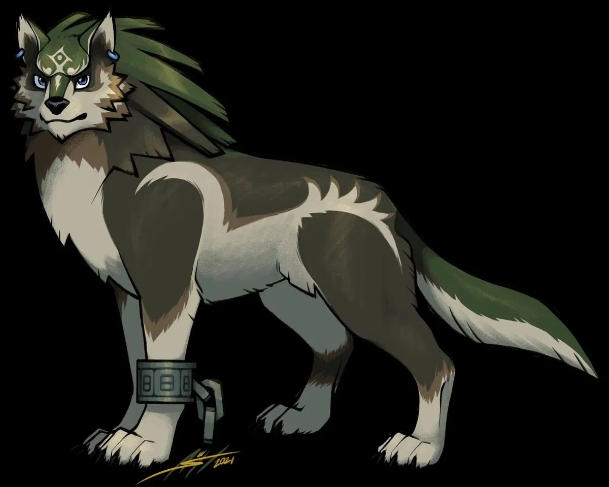 Wolf Link a cursed hero