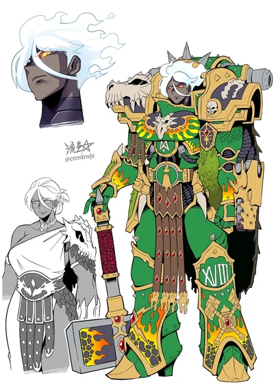 Vulkan Primarch of the Salamanders.