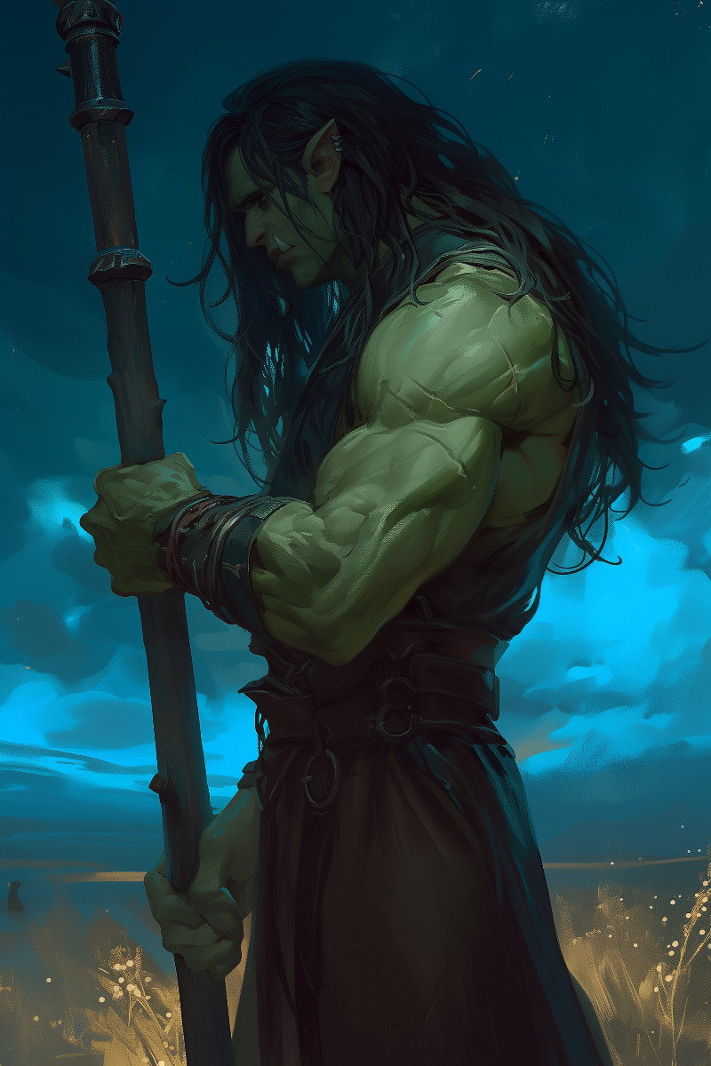 Thodim Stonesoak | Half-Orc Eldritch Warlock
