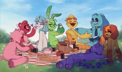 Smiling critters picnic/Hotel trip