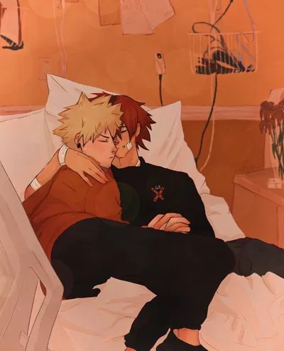 Katsuki Bakugou + Eijiro kirishima (krbk)