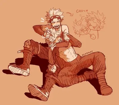 Katsuki Bakugou + Eijiro Kirishima