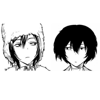 Fyodor Dostoevsky and Dazai Osamu. 