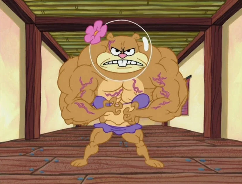 Muscular Sandy Cheeks || SpongeBob SquarePants