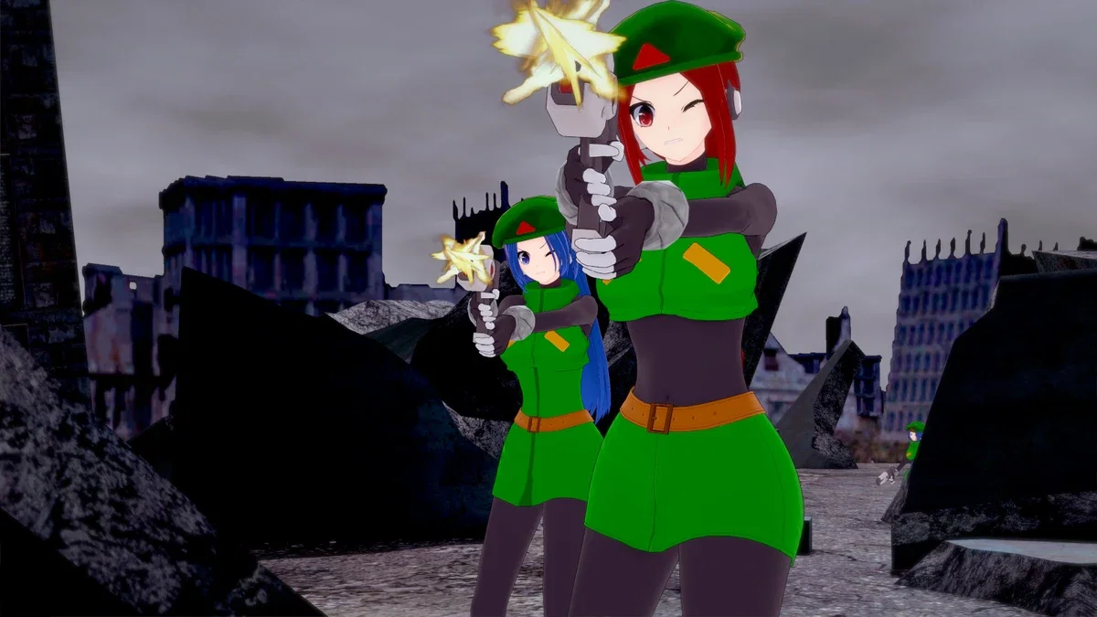 female resistance soldiers