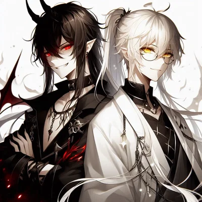 A Demon and A Guardian Angel || 2 mythical guys fighting for you