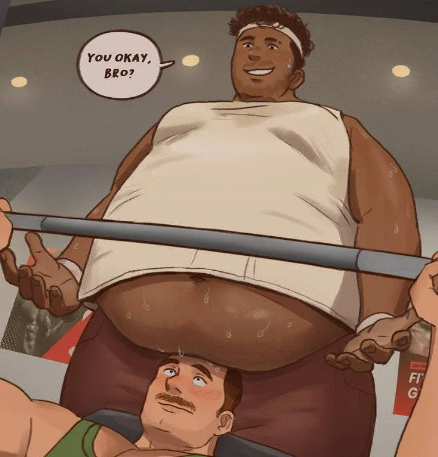 Tom fat gym buddy
