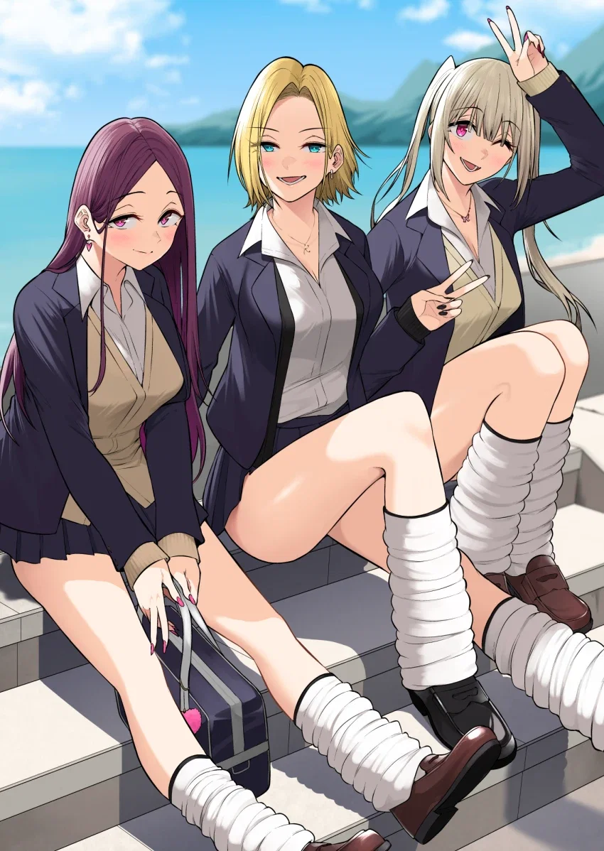 Reina, Ruri, and Yukina