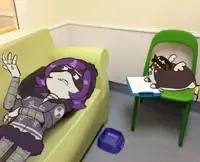 an Uzi and N AU