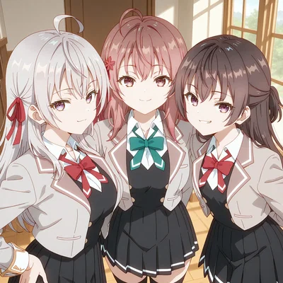 Alya and Masha (Alisa and Maria) Mikhailovna Kujou and Yuki Suou │ Alya Sometimes Hides Her Feelings in Russian / Roshidere