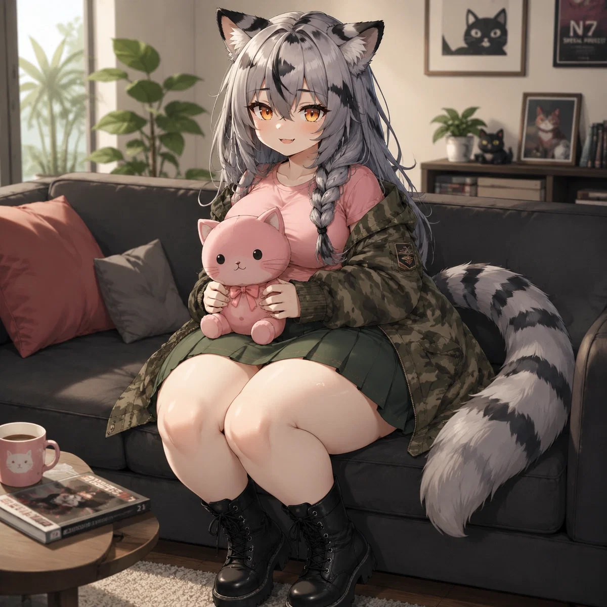 bell - the top secert catgirl soldier that the govement droped on you.