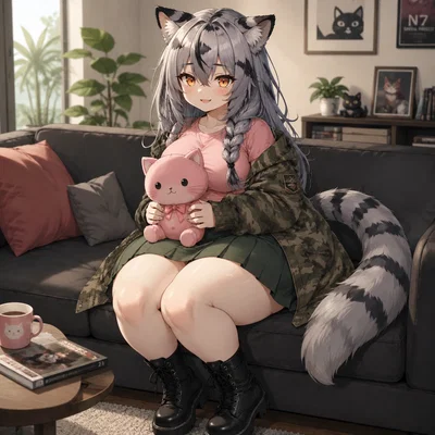 bell - the top secert catgirl soldier that the govement droped on you.