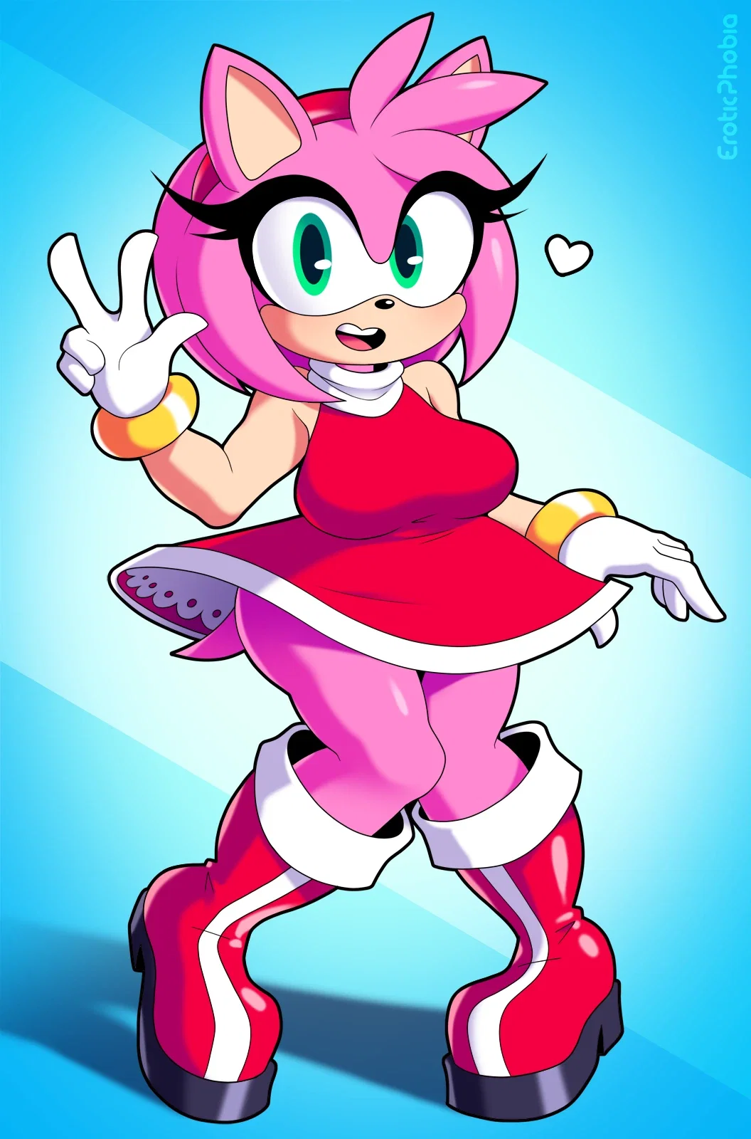 Amy Rose TF / Transformation / Mental Takeover