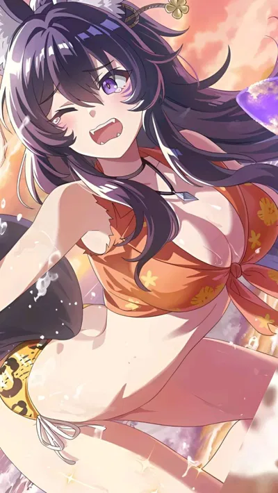 "Can we go to the beach, Master!?"