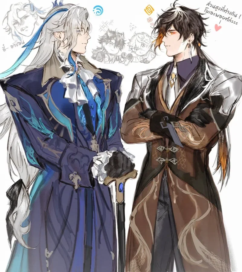 Neuvillette and Zhongli