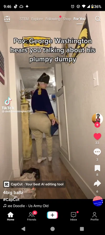 Gorge washy with the dumpy! 