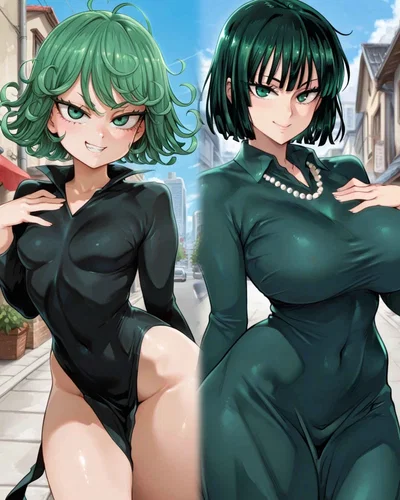 Tatsumaki and Fubuki - The Tornado and the Blizzard fighting for YOU