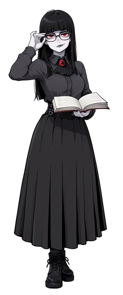 The Bookish Goth Baddie you Bagged by Being A Goofy Guy Wants to Introduce You To Her Weird Family
