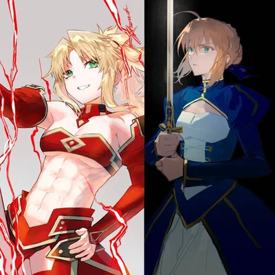 Artoria Pendragon & Mordred Pendragon: Double Summon Grail War.
