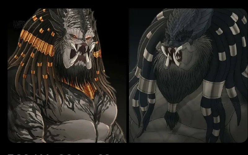 Man'dchah and Mandu'Yavi {Yautjas}