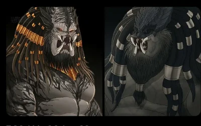 Man'dchah and Mandu'Yavi {Yautjas}