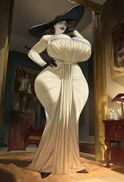 You tried to use the mist  on lady dimitrescu but this time, she breaks it!